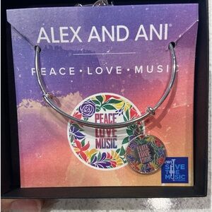 Alex and Ani - Peace - Love - Music Bracelet